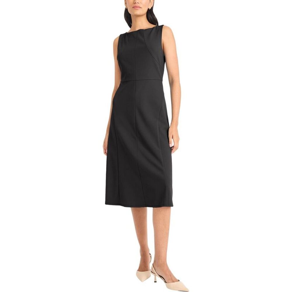 Maggy London Womens Sleeveless Scuba Crepe Dress